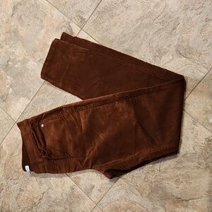 J. Jill Authentic Fit Pull-On Corduroy Jeans NWT Dark Carob XS